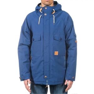 RIP CURL Control Anti Jacket Elite Ski Snowboard Hooded Technical Navy Men's S